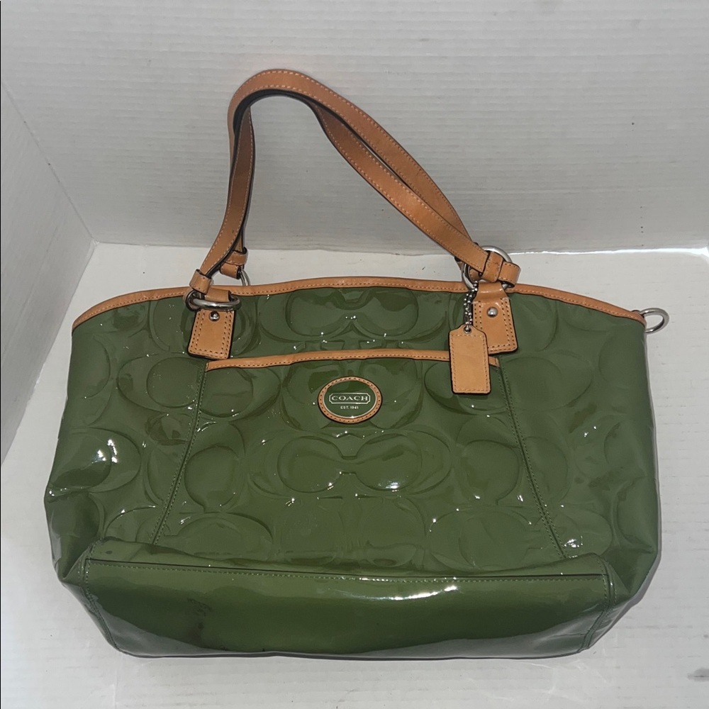 Coach F20028 Peyton Embossed Patent Leather Tote